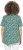 Ulla Popken Floral Pointed Hem Short Sleeve Tee Green - Potištěná trička pro ženy - 