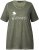Ulla Popken Sunset Lettering Short Sleeve Graphic Tee Olive - Potištěná trička pro ženy - 