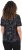 Ulla Popken Abstract Animal Print Short Sleeve Tee Black - Potištěná trička pro ženy - 