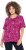 Ulla Popken Abstract Animal Print Short Sleeve Tee Magnolia Red - Potištěná trička pro ženy - 