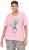 Ulla Popken Cactus Short Sleeve Graphic Tee Pink - Potištěná trička pro ženy - 