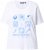 Ulla Popken Drinks And Sunset Graphic Tee Snow White - Potištěná trička pro ženy - 