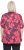 Ulla Popken Quick Drying Flower Print Short Sleeve Tee Dark Cherry - Potištěná trička pro ženy - 