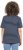 Ulla Popken Striped 1987 Boat Neck Tee Navy Blue - Potištěná trička pro ženy - 