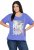 Ulla Popken Lady Of The Moon Short Sleeve Graphic Tee Lavender - Potištěná trička pro ženy - 