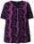 Ulla Popken Letter Print Short Sleeve Tee Magnolia Red - Potištěná trička pro ženy - 