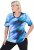 Ulla Popken Cutout Abstract Print Short Sleeve Tee Light Sapphire - Potištěná trička pro ženy - 
