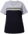 Ulla Popken Nostalgic Escape Performance T-Shirt Black - Potištěná trička pro ženy - 