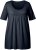 Ulla Popken Essential Front Pleat Tee Navy Blue - Trička - 