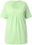Ulla Popken Essential Front Pleat Tee Light Green - Trička - 