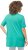 Ulla Popken Essential Front Pleat Tee Turquoise Green - Trička - 