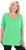 Ulla Popken Essential Front Pleat Tee Mint Green - Trička - 
