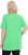 Ulla Popken Essential Front Pleat Tee Mint Green - Trička - 