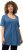 Ulla Popken Essential Front Pleat Tee Denim Blue - Trička - 