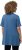 Ulla Popken Essential Front Pleat Tee Denim Blue - Trička - 