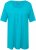 Ulla Popken Essential Front Pleat Tee Deep Aqua - Trička - 