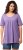 Ulla Popken Essential Front Pleat Tee Pale Lilac - Trička - 