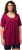 Ulla Popken Essential Front Pleat Tee Magnolia Red - Trička - 