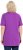 Ulla Popken Essential Front Pleat Tee Purple - Trička - 