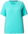 Ulla Popken Piping Accent Functional UVP 50+ Stretch Knit Top Aqua Green - Trička - 