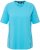 Ulla Popken Piping Accent Functional UVP 50+ Stretch Knit Top Bright Turquoise - Trička - 