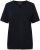 Ulla Popken Essential Notch Neck Stretch Tee Navy Blue - Trička - 