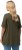 Ulla Popken Essential Notch Neck Stretch Tee Forest Green - Trička - 