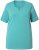 Ulla Popken Essential Notch Neck Stretch Tee Pale Green - Trička - 