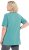 Ulla Popken Essential Notch Neck Stretch Tee Pale Green - Trička - 