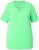 Ulla Popken Essential Notch Neck Stretch Tee Mint Green - Trička - 