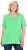 Ulla Popken Essential Notch Neck Stretch Tee Mint Green - Trička - 
