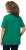 Ulla Popken Essential Notch Neck Stretch Tee Emerald Green - Trička - 