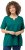 Ulla Popken Essential Notch Neck Stretch Tee Dark Emerald - Ulla Popken - 