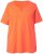 Ulla Popken Essential Notch Neck Stretch Tee Coral Pink - Trička - 