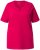 Ulla Popken Essential Notch Neck Stretch Tee Dark Raspberry - Trička - 