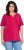 Ulla Popken Essential Notch Neck Stretch Tee Dark Raspberry - Trička - 
