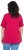 Ulla Popken Essential Notch Neck Stretch Tee Dark Raspberry - Trička - 