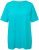 Ulla Popken Essential Notch Neck Stretch Tee Deep Aqua - Trička - 