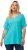 Ulla Popken Essential Notch Neck Stretch Tee Deep Aqua - Trička - 