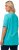Ulla Popken Essential Notch Neck Stretch Tee Deep Aqua - Trička - 