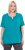 Ulla Popken Essential Notch Neck Stretch Tee Teal - Trička - 