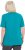Ulla Popken Essential Notch Neck Stretch Tee Teal - Trička - 
