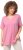 Ulla Popken Essential Notch Neck Stretch Tee Light Pink - Trička - 