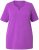 Ulla Popken Essential Notch Neck Stretch Tee Purple - Trička - 