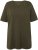 Ulla Popken Essential Square Neck Stretch Tee Forest Green - Trička - 