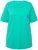 Ulla Popken Essential Square Neck Stretch Tee Turquoise Green - Trička - 