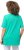 Ulla Popken Essential Square Neck Stretch Tee Turquoise Green - Trička - 