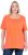 Ulla Popken Essential Square Neck Stretch Tee Coral Pink - Trička - 