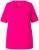 Ulla Popken Essential Square Neck Stretch Tee Magenta Pink - Trička - 