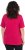 Ulla Popken Essential Square Neck Stretch Tee Dark Raspberry - Trička - 